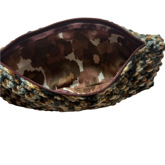 Handcrafted Black and Brown Clutch - Picture 2 of 2